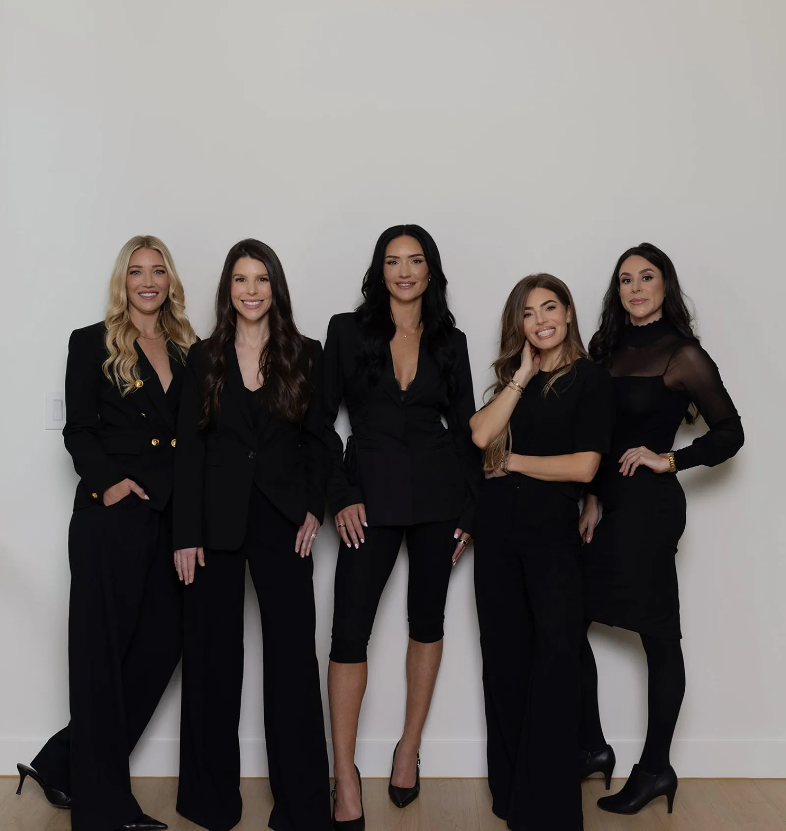 The five providers of MODE Aesthetics and Wellness, the hosts of An Evening of Gratitude, photographed at the practice in North Scottsdale, Arizona.